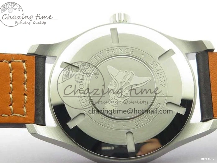 MIROTIME 0419 MARK XVIII Le Petit Prince IW327004 SS FKF 1:1 Best Edition Blue Dial On Brown Leather Strap Trendsetting 7117